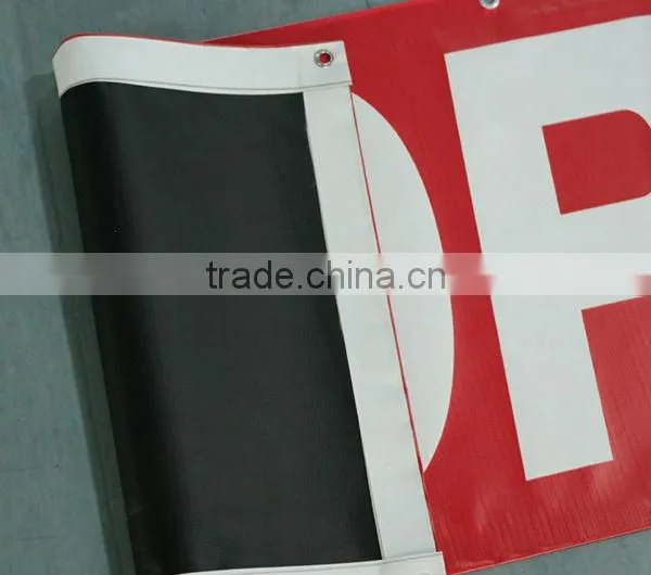 550D Black Backside Vinyl Hanging Banner
