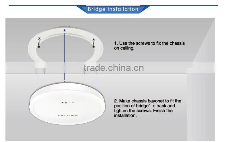 wireless router wireless bridge long range wireless access point 2.4G 300M ceiling AP