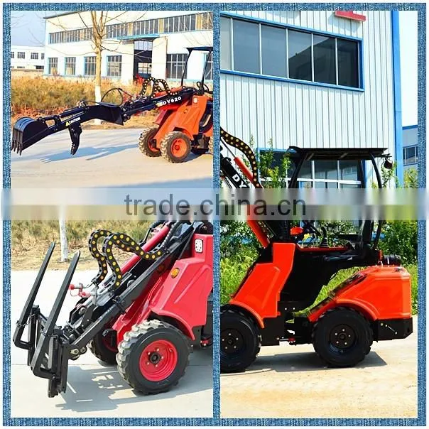 small wheel loader Taian DY620 small articulated wheel loader with telescopic boom