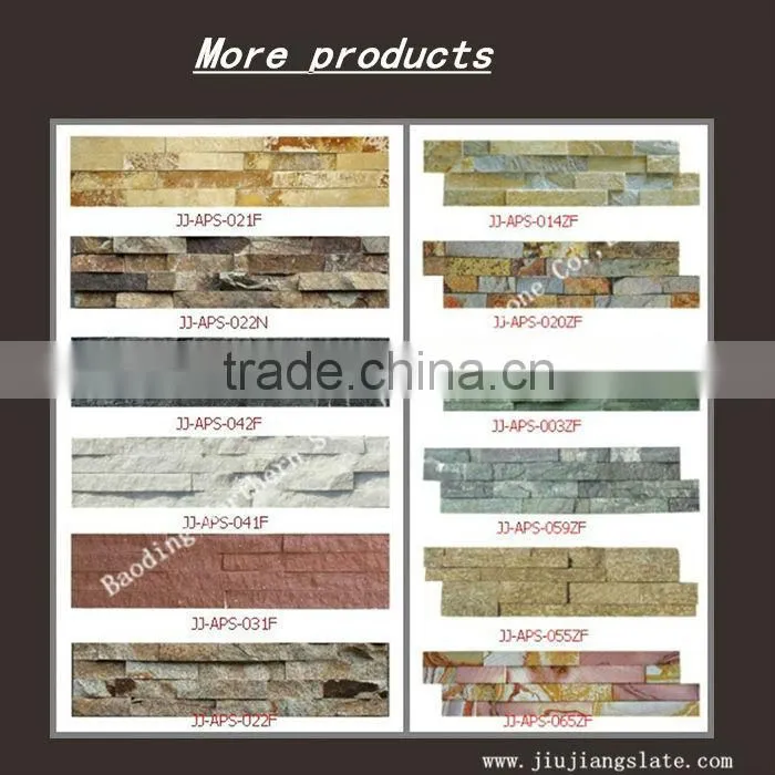 Natural stone glude wall cladding rough surface decorative panel