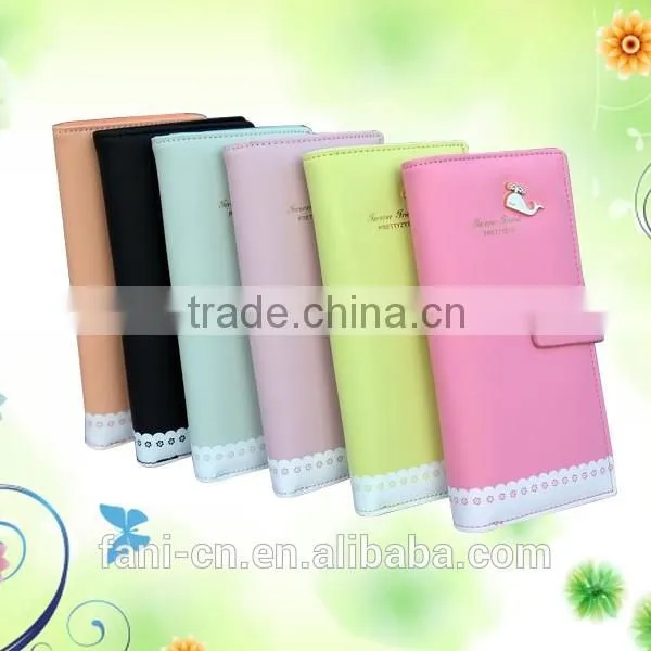 Guangzhou Fani Leather Factory hand craft cheap leather clutch purses for ladies