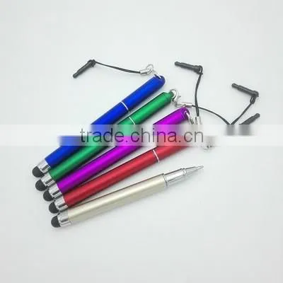 mini stylus ball pen, touch pen with dust plug