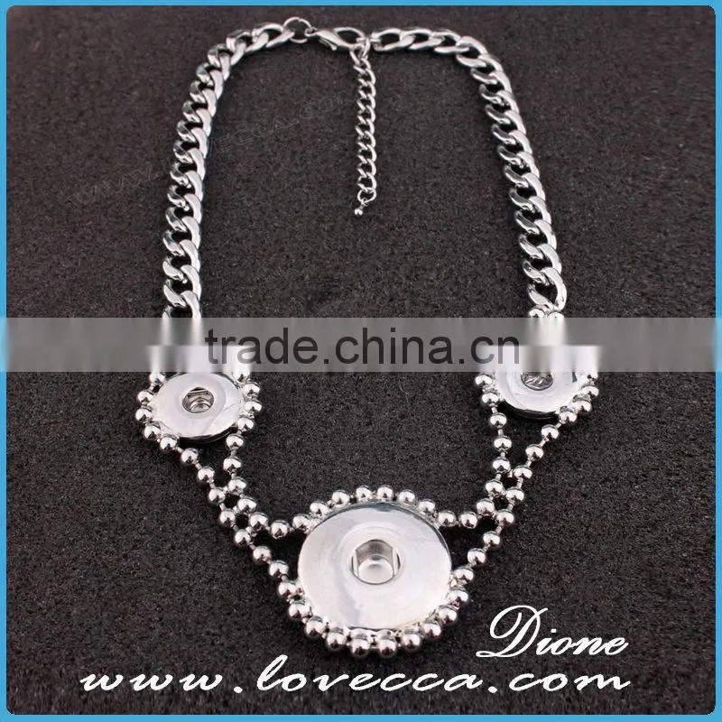 Women simple designs wholesale antique snap necklace for sale