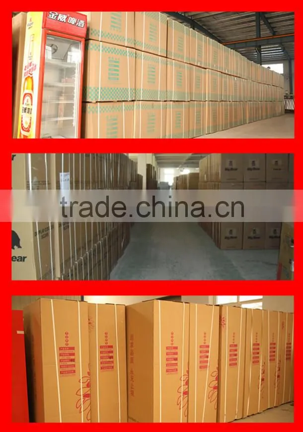 glass top chest display freezers with baskets SC-538