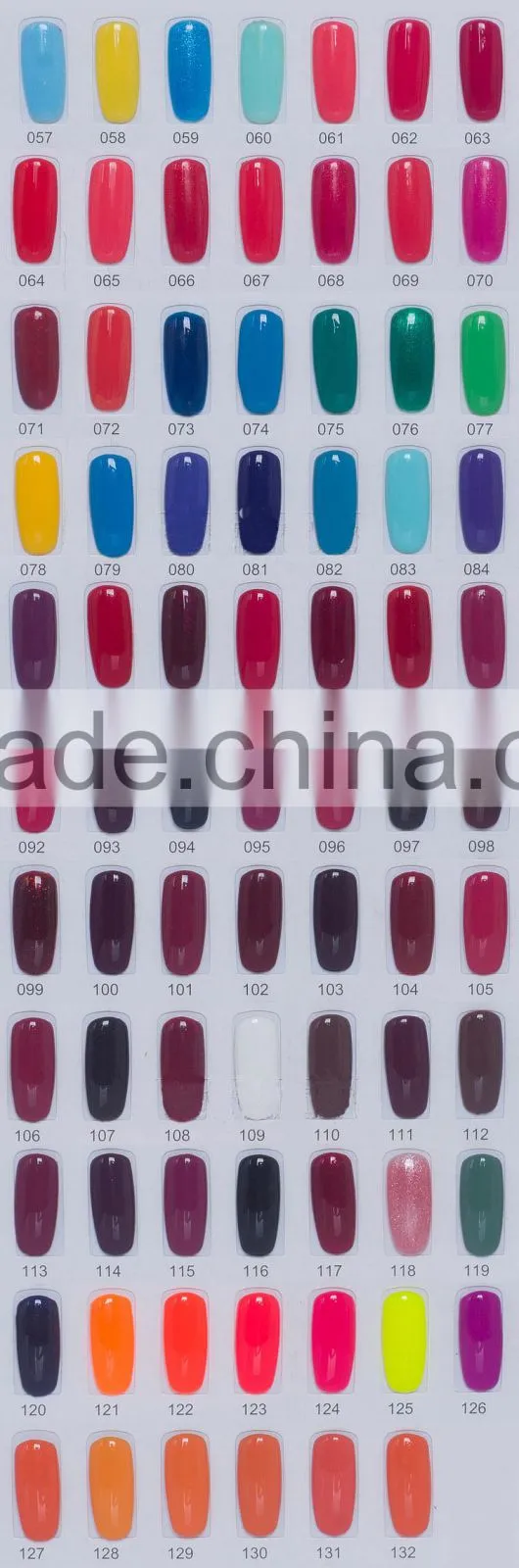 Popular nail soak-off uv gel polish nail art uv gel nail polish with 132 colors