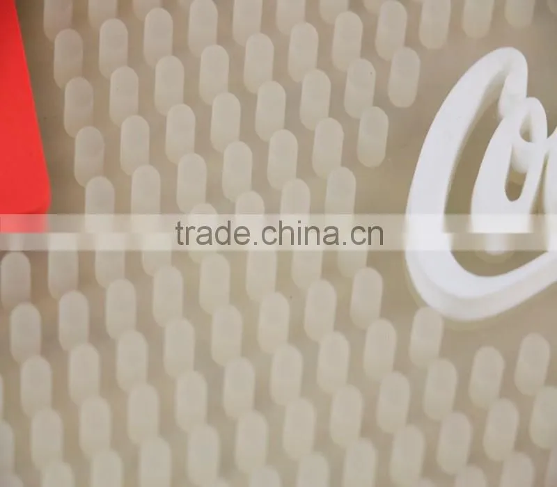 Customed rubber LED bar mat newest soft pvc LED bar runner