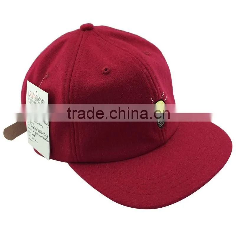 High quality custom red color soft 6 panel corduroy baseball blank cap bulk sale