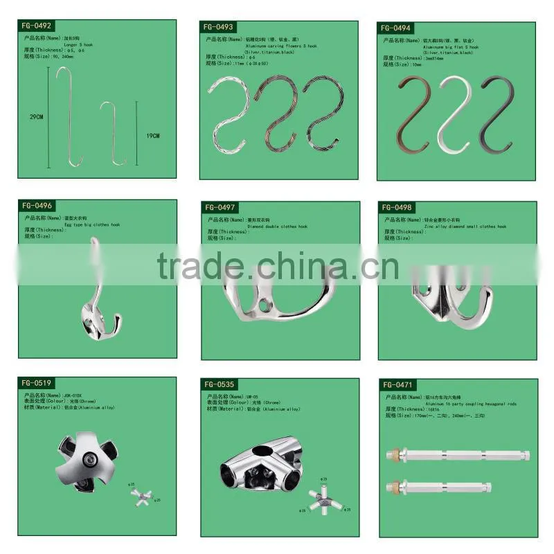 metal shelf support brackets / metal clips fasteners