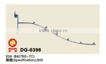 China foshan Diameter-19 pipe Length-300 5-Bead Bend clothes display rack factory
