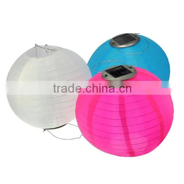 10inch 25cm Plastic LED Light Solar Lantern