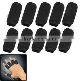 10 Pcs Black Neoprene Sports Finger Protector Support