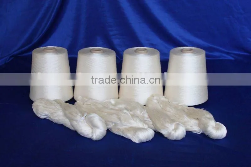 spun silk yarns