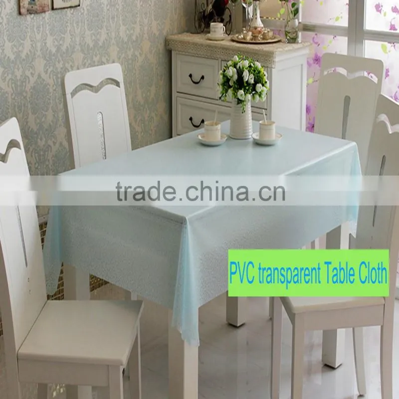 Transparent plastic table cloth PVC/PE/PEVA waterproof Table cloth