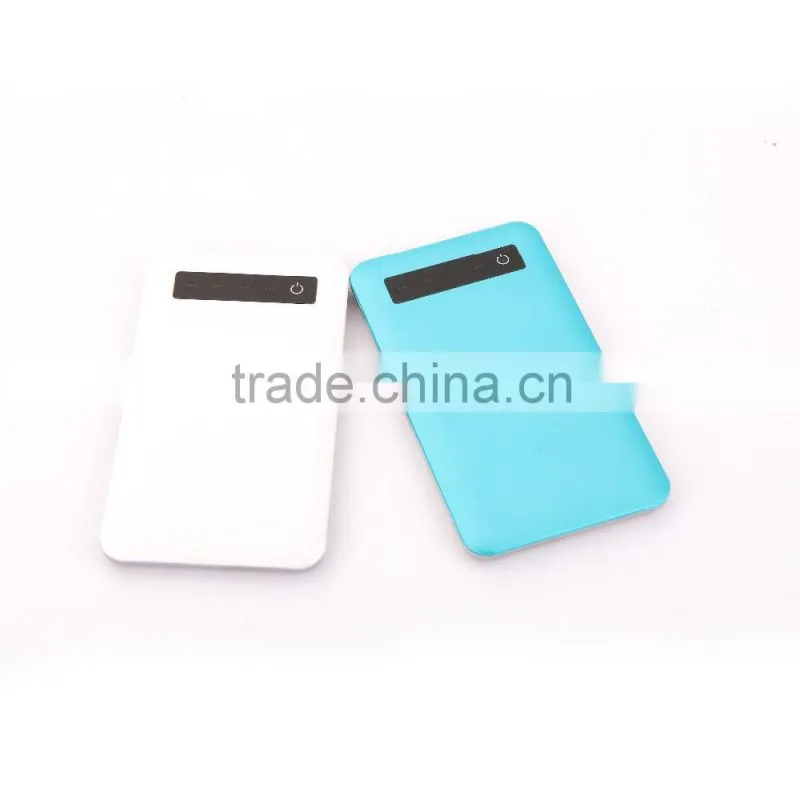 2016 Ultra-slim smart power bank for Android and iphone