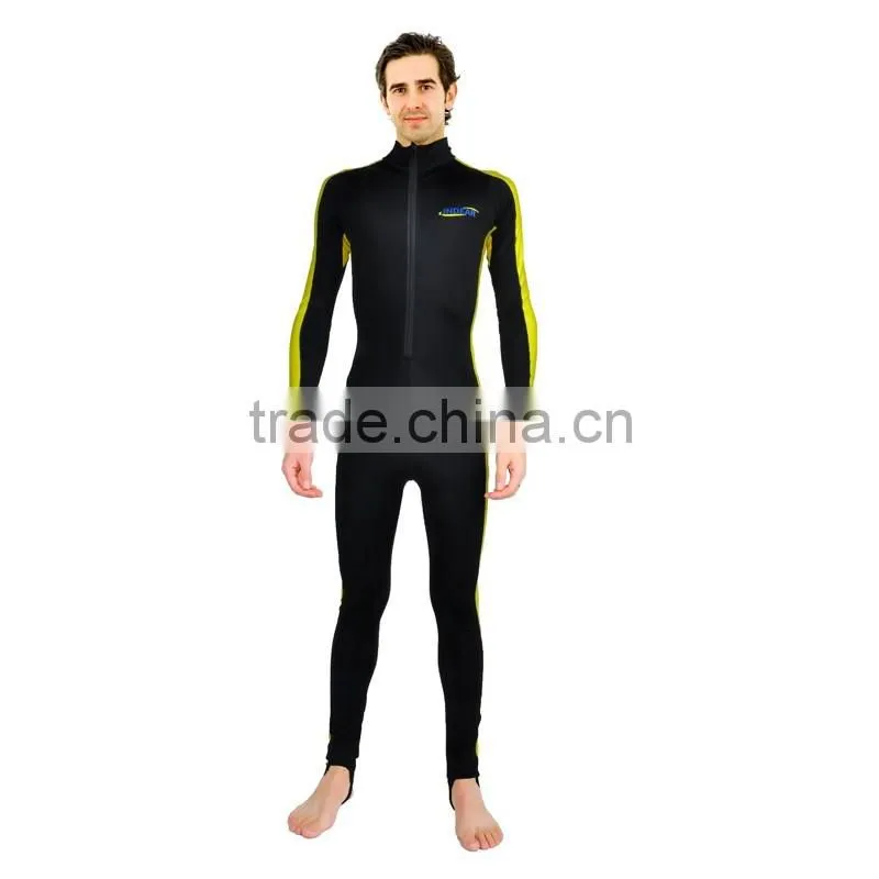men's wetsuit tops and lycra rash guards in an assortment of styles