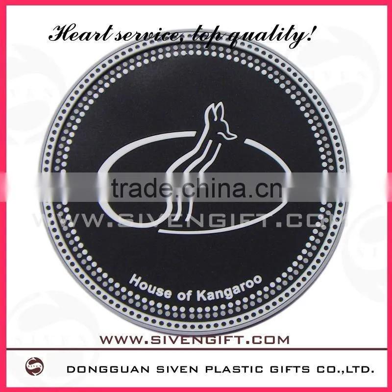 2011 new design soft pvc coaster with high quality