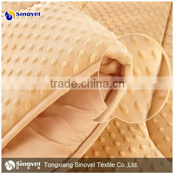 100% polyester toy fabric, velboa fabric
