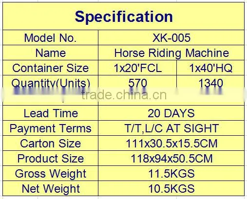 Zhejiang star Total Crunch hot sale horse riding machine for exercise and fitness