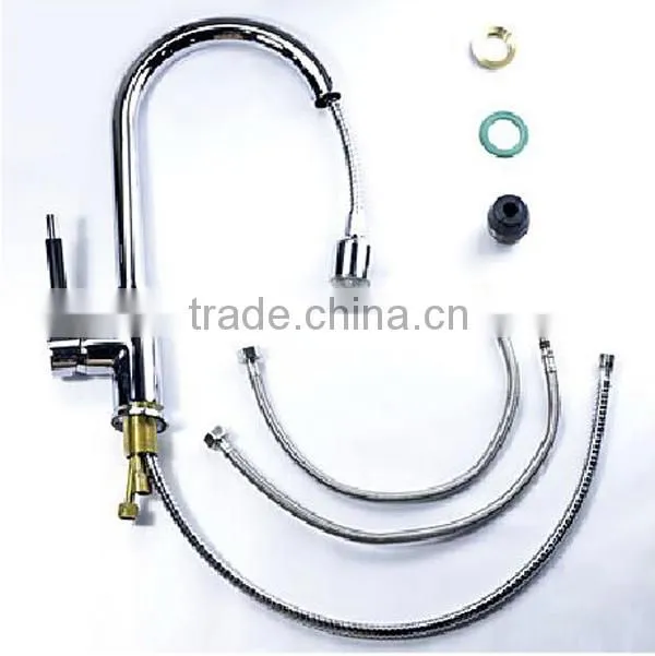 35 ceramic cartridge wall mounted kitchen mixer taps, long lasting spring brass pull out kitchen faucet