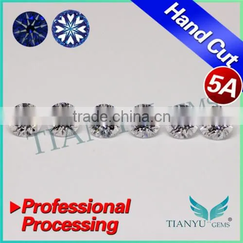 Best price 5A quality 2.0mm cubic zirconia gemstones star cut CZ