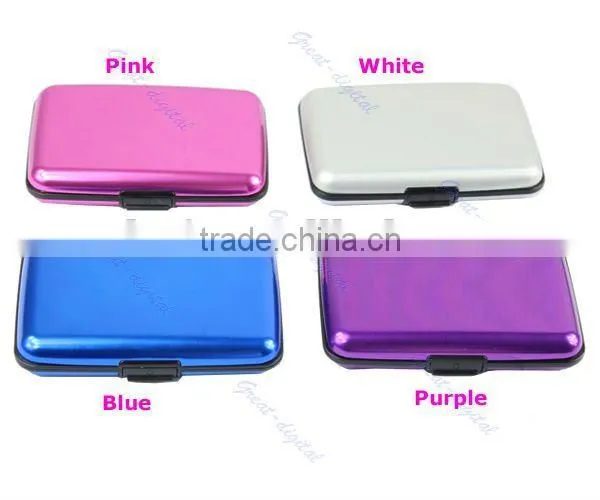Aluminum Metal Pocket Waterproof Business ID Credit Card Wallet Case Box Holder