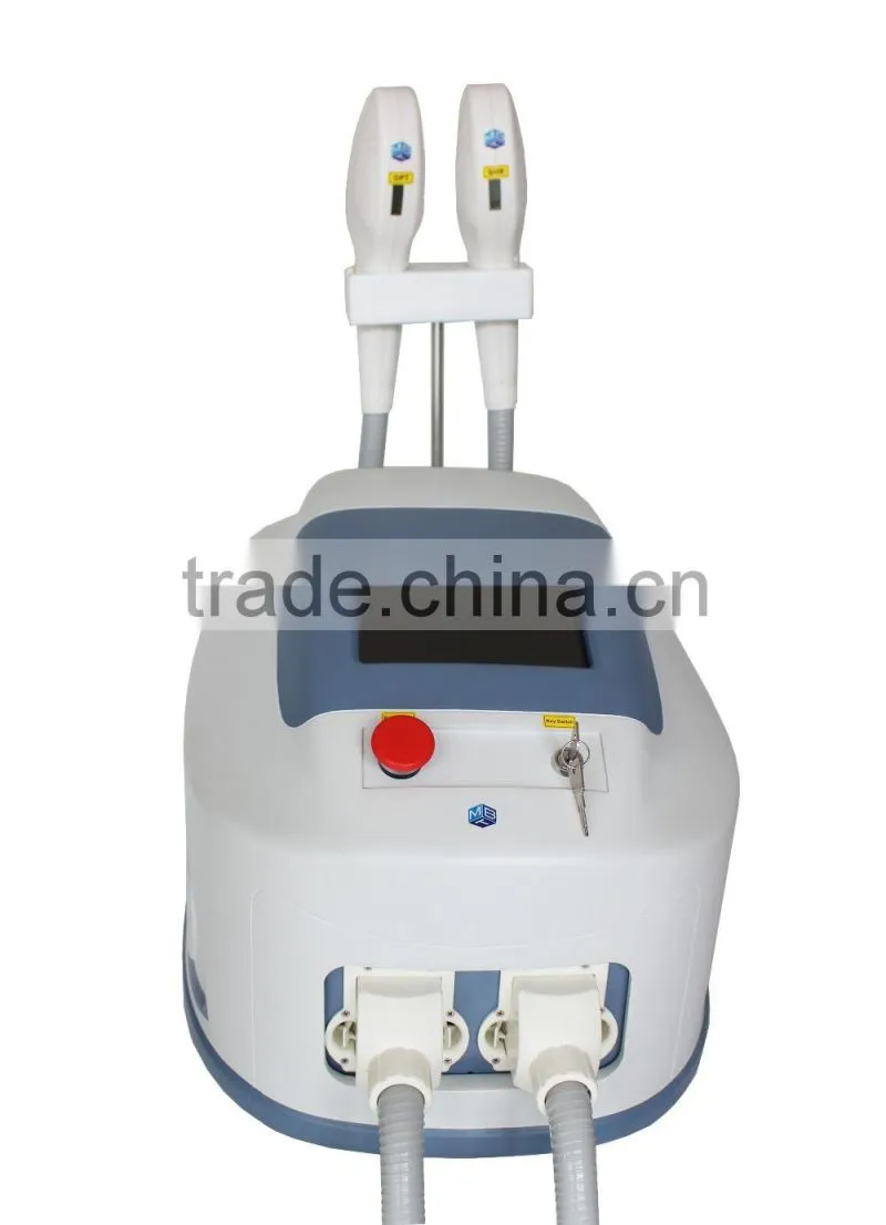 2016 Newest 2 handles OPT SHR IPL hair removal equipment/IPL SHR /3000W high power shr ipl machine