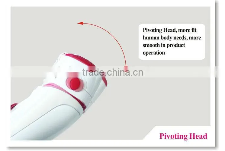Red Rechargeable Lady Shaver and Epilator