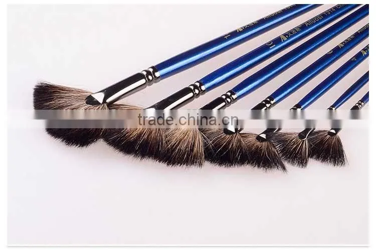 wholesale artist paint brush fan shape