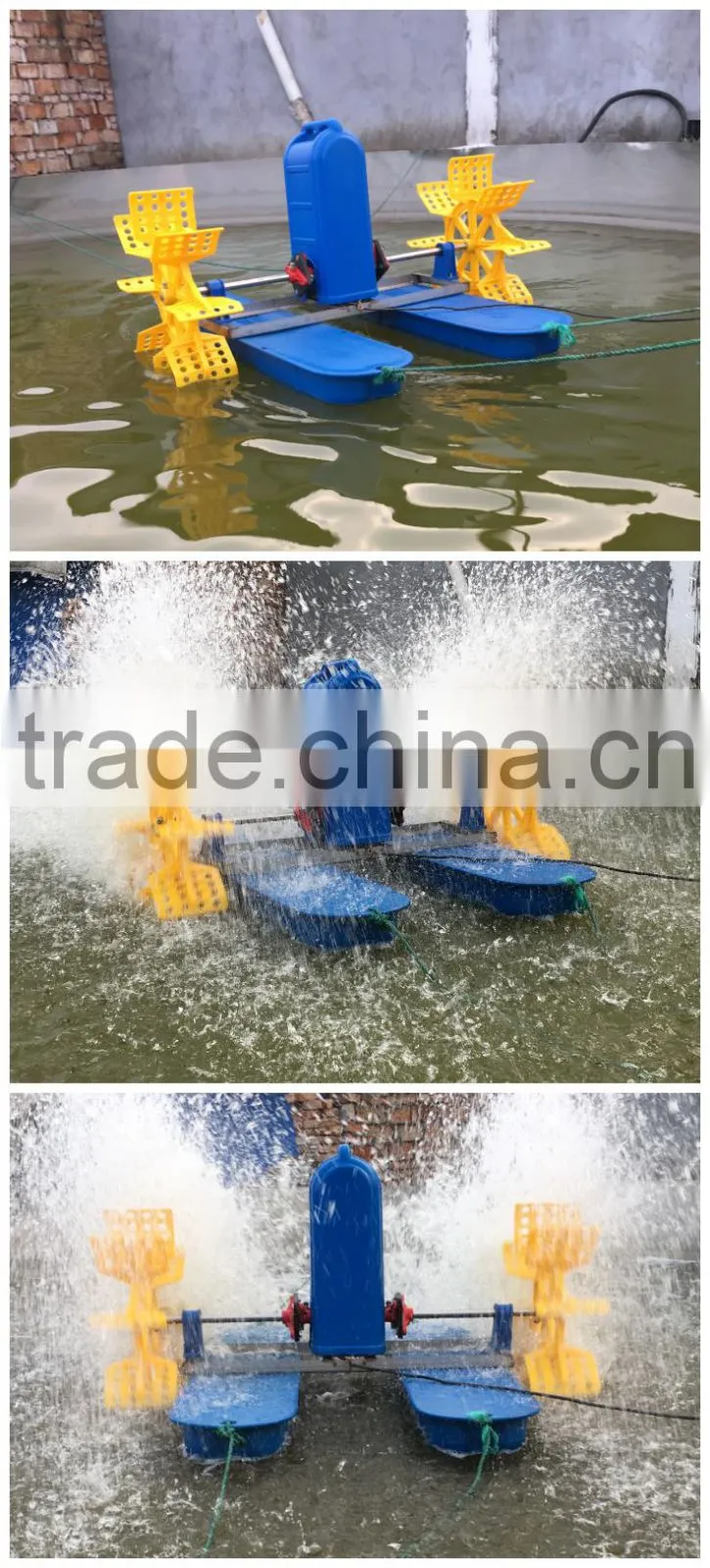 0.75kw paddle wheel aerator 1hp