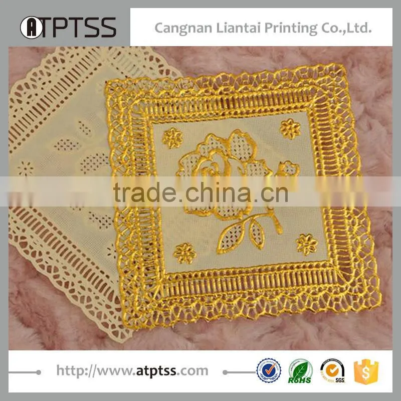 European fashion high light pvc gilding heat insulation plate mat