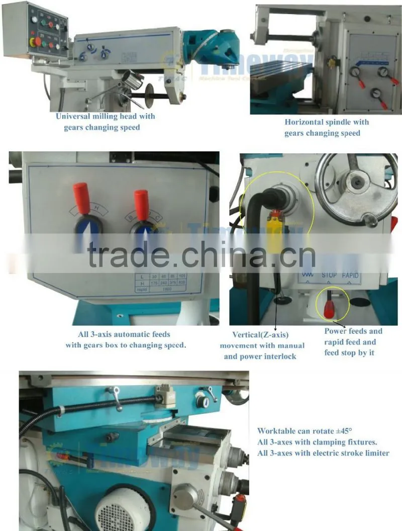 Ram-type Universal Milling Machine and Horizontal milling machine