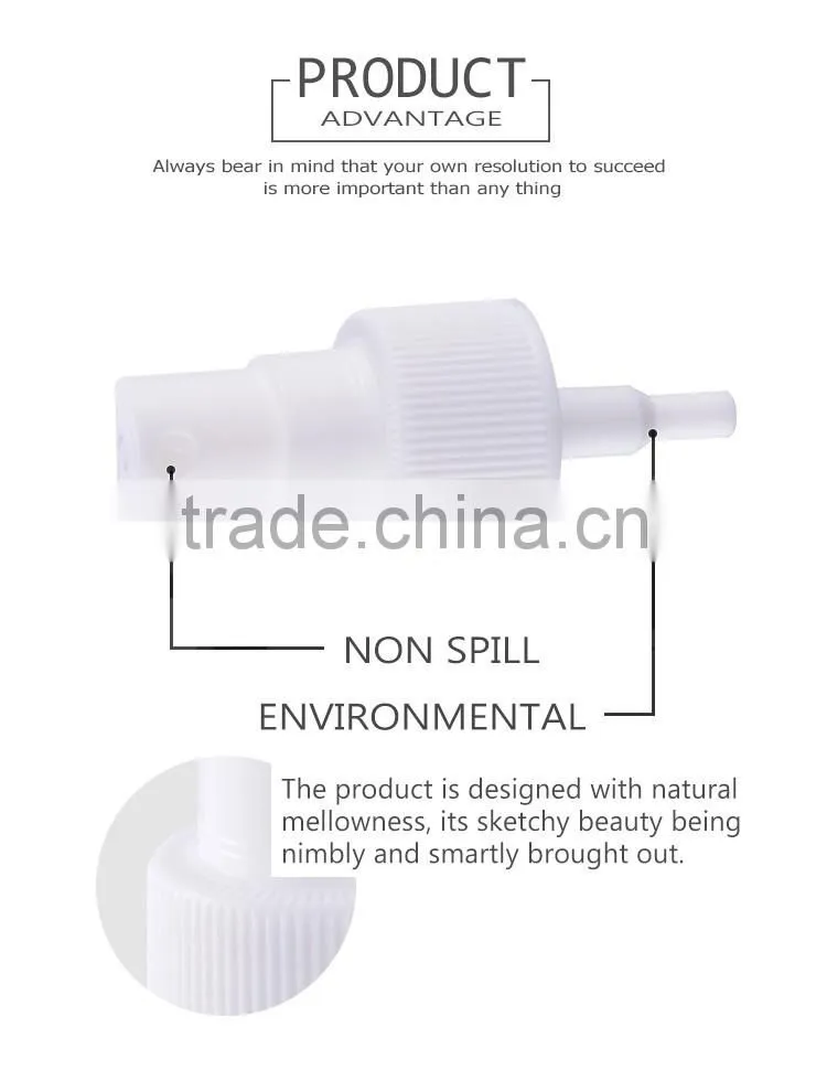 Factory wholesale custom unique design empty plastic fine mist sprayer