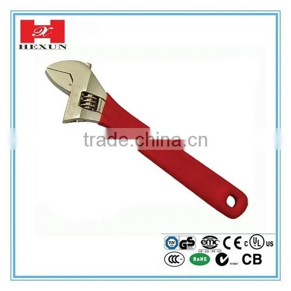 2016 New arrival small adjustable wrench with 5 sizes 6", 8", 10", 12", 15"