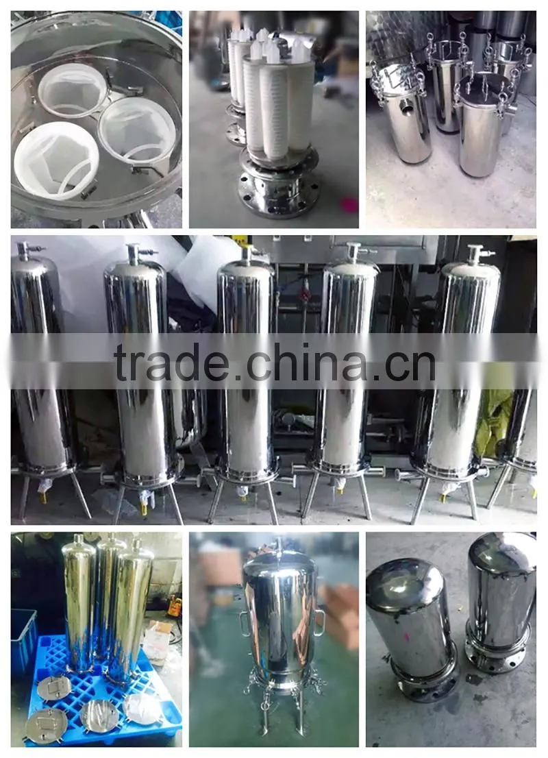 Stainless steel cartridge filter housing