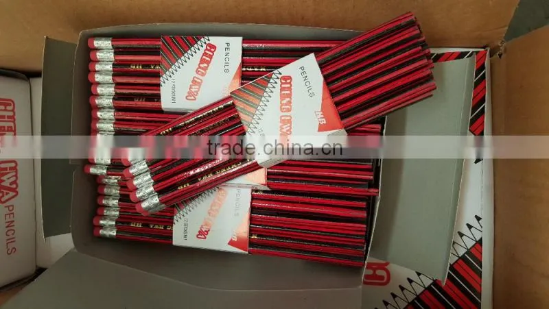 Black lead HB pencils standard HB pencil from China