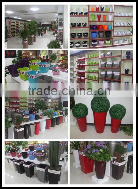 PQ5 blue glazed interior decorative flower pots