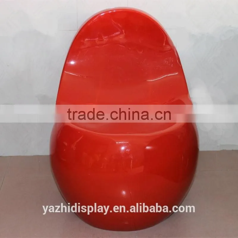 European cap style fiberglass material child carton Chair