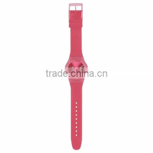 teenage fashion watch with changeable PVC strap