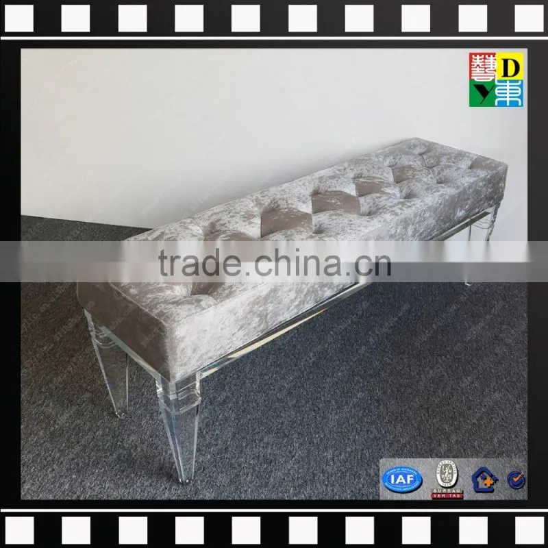 Wholesale home acrylic furniture acrylic leg sofa bench from shenzhen yidong