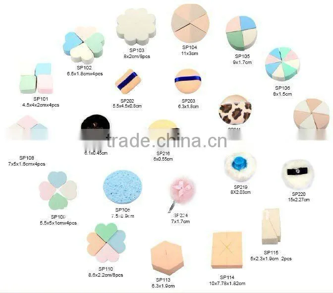 Cosmetic cellulose sponge latex sponge non latex sponge