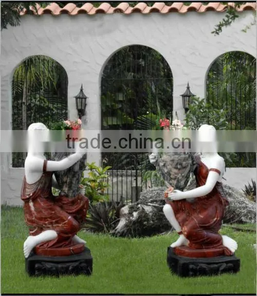 Hand Carved Granite Flower Pot