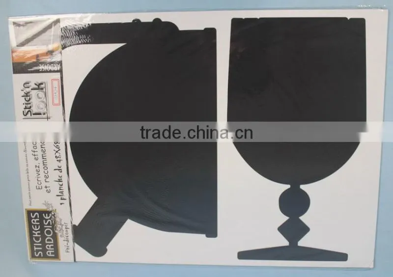Eco-friendly Chalkboard Sticker Wine Glass