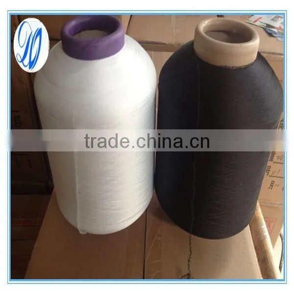 Polyester spandex covered yarn 7075 RW & black