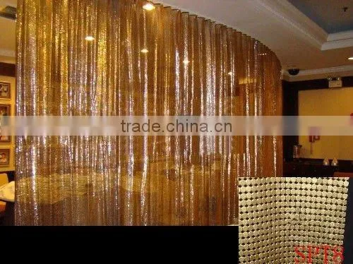 Metallic screen fabric
