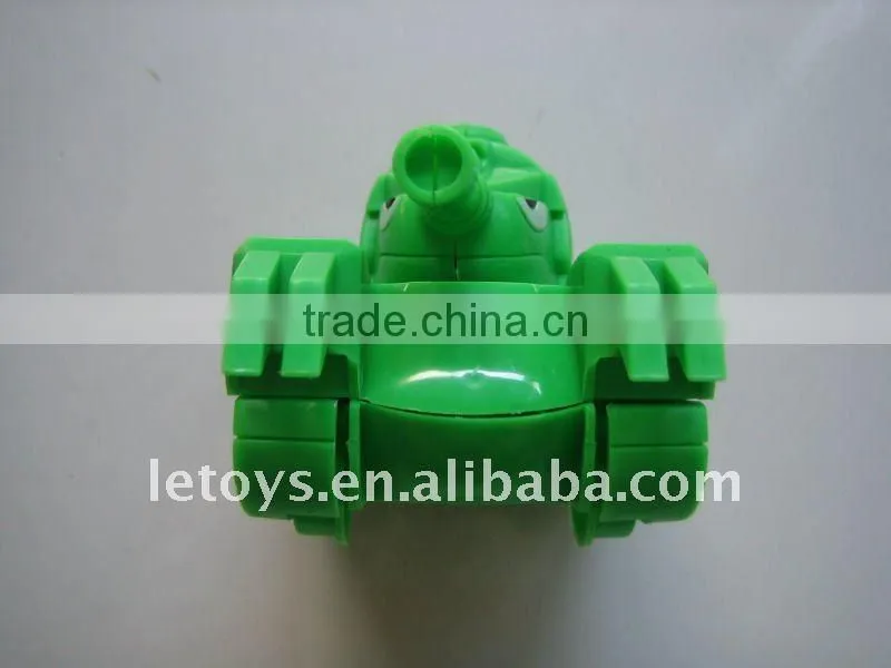 solid color inertia plastic mini tank car toy