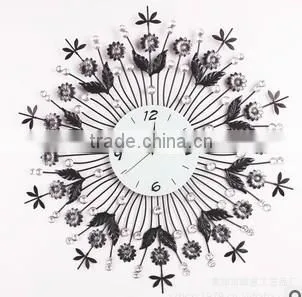Flower metal wall digital clock (ghz-23)