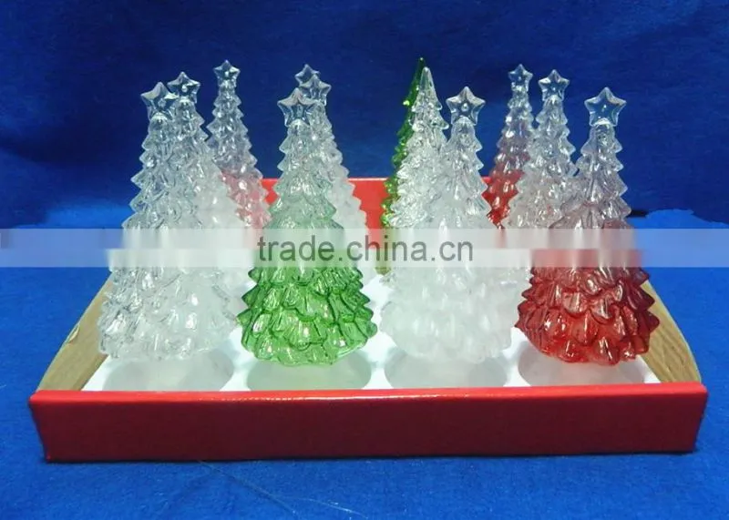 2015 New stlye LED flashing plastic christmas tree