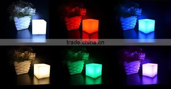 Popular illuminated led cube stool bar stools wholesale