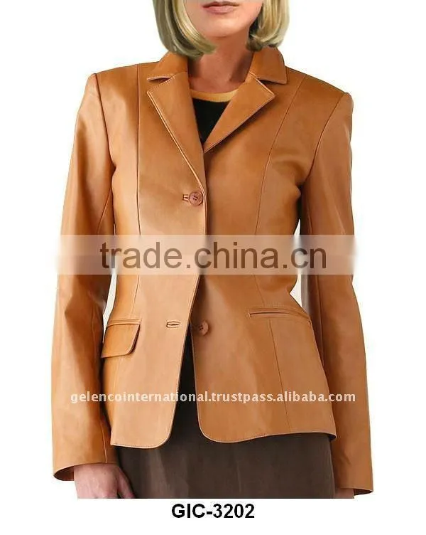 Leather blazer