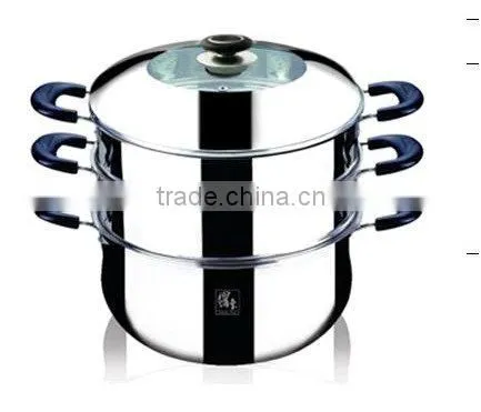 3-Layer Multi-functional Stainless Steel Steamer Pot